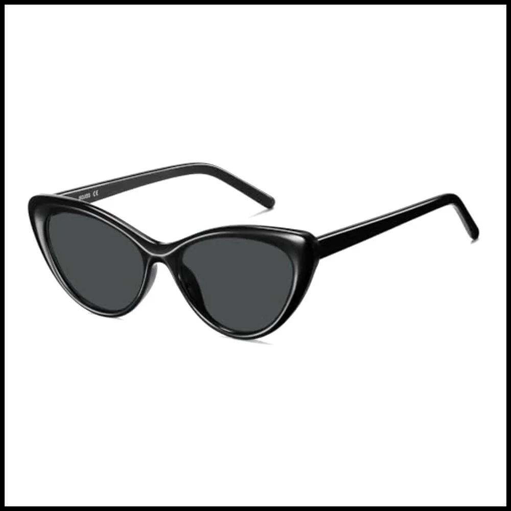 Cat Eye Sunglasses Polarized UV400 Retro Style Lightweight Acetate Frame